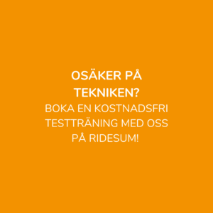 Bild: Testträna med Ridesum